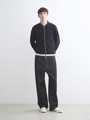 Men's organic cotton Interlock knit blouson 詳細画像