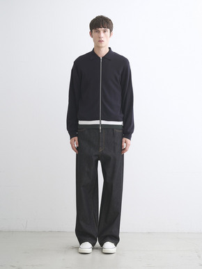 Men's organic cotton Interlock knit blouson 詳細画像