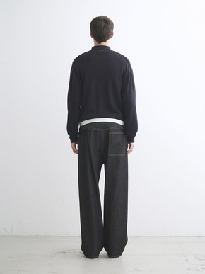 Men's organic cotton Interlock knit blouson 詳細画像