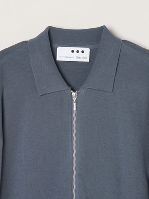 Men's organic cotton Interlock knit blouson 詳細画像