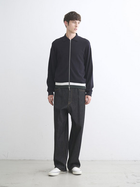 Men's organic cotton Interlock knit blouson 詳細画像