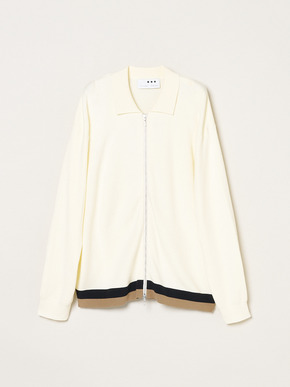 Men's organic cotton Interlock knit blouson 詳細画像
