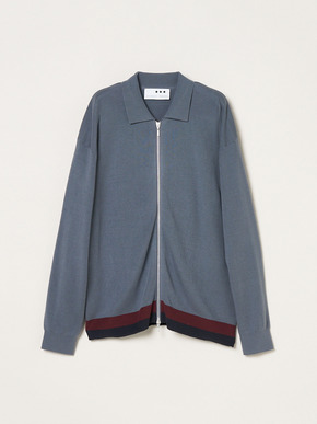 Men's organic cotton Interlock knit blouson 詳細画像