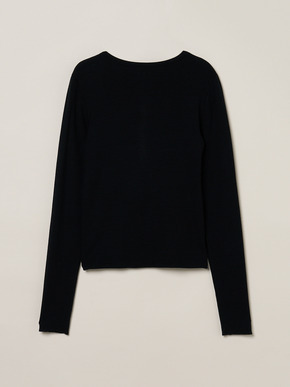 Rib jersey henry top 詳細画像