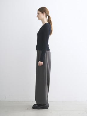 Rib jersey henry top 詳細画像