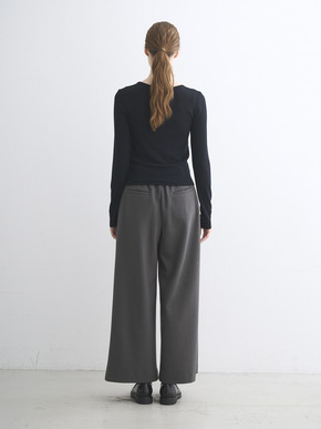 Rib jersey henry top 詳細画像