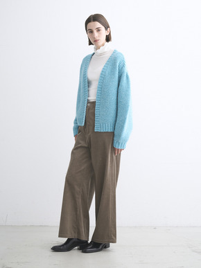 Airy chunk knit open cardigan 詳細画像