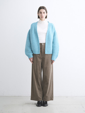 Airy chunk knit open cardigan 詳細画像