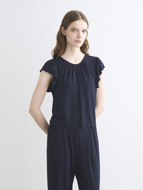 Travel line ruffle sleeve top 詳細画像