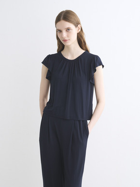 Travel line ruffle sleeve top 詳細画像