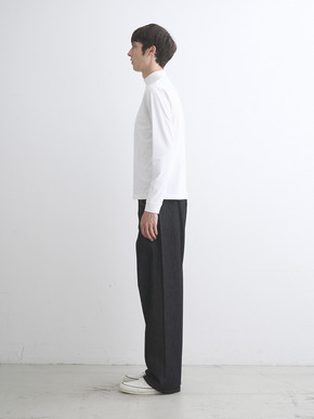 Men's PowderyCotton l/s mockneck 詳細画像