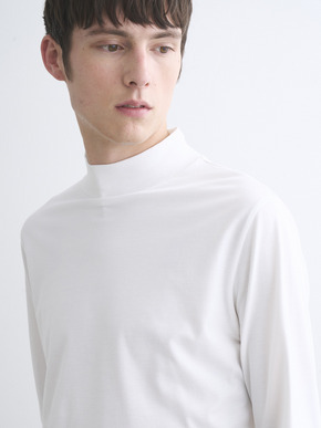 Men's PowderyCotton l/s mockneck 詳細画像