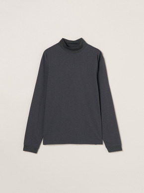 Men's PowderyCotton l/s mockneck 詳細画像