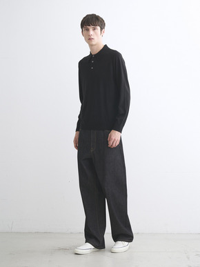 Men's 20GG mercerized wool polo 詳細画像