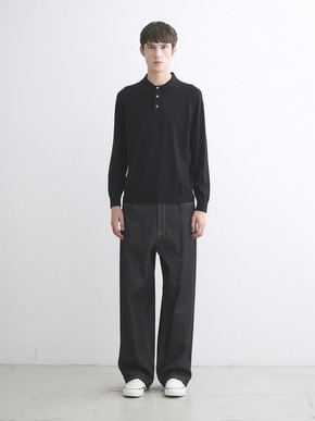 Men's 20GG mercerized wool polo 詳細画像