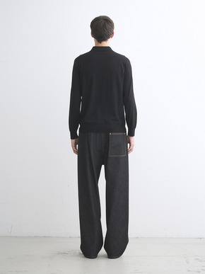 Men's 20GG mercerized wool polo 詳細画像