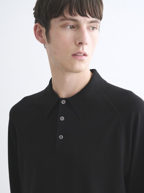 Men's 20GG mercerized wool polo 詳細画像