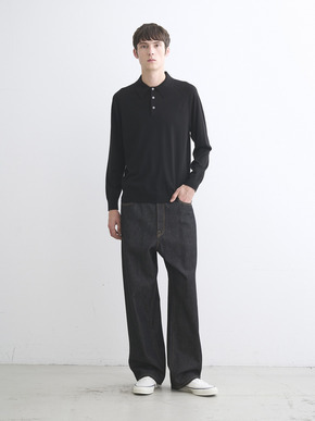 Men's 20GG mercerized wool polo 詳細画像