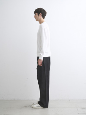 Men's New soufflecotton long sleeve crew neck 詳細画像