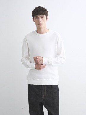 Men's New soufflecotton long sleeve crew neck 詳細画像
