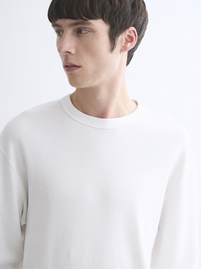 Men's New soufflecotton long sleeve crew neck 詳細画像