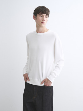 Men's New soufflecotton long sleeve crew neck 詳細画像