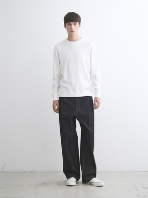 Men's New soufflecotton long sleeve crew neck 詳細画像