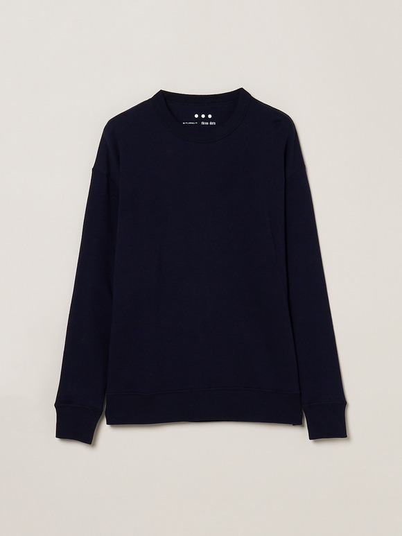 Men's New soufflecotton long sleeve crew neck