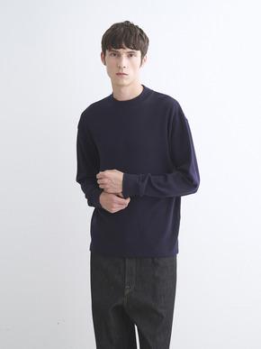 Men's New Soufflecotton long sleeve mock neck 詳細画像