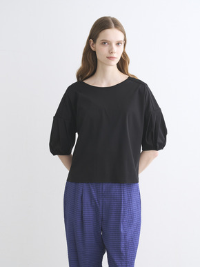 Silken jersey half sleeve tops 詳細画像