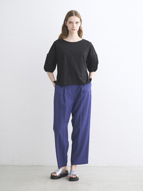 Silken jersey half sleeve tops 詳細画像