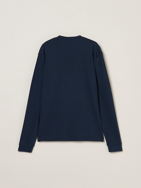 Men's Organic  Rib long sleeve crew neck 詳細画像