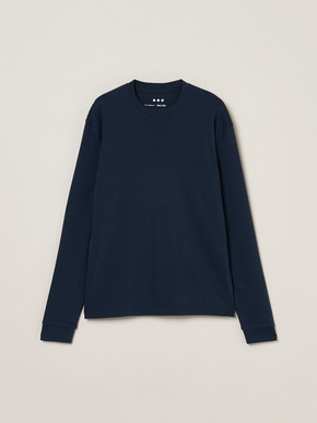 Men's Organic  Rib long sleeve crew neck 詳細画像