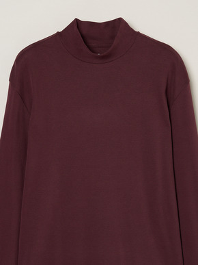 Men's Organic Rib long sleeve mock neck 詳細画像