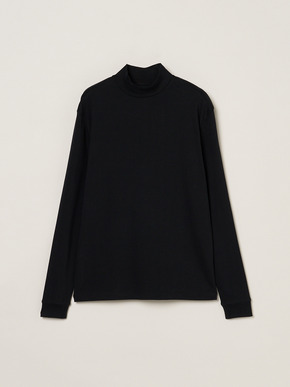 Men's Organic Rib long sleeve mock neck 詳細画像