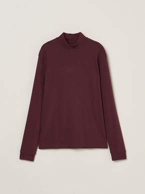 Men's Organic Rib long sleeve mock neck 詳細画像