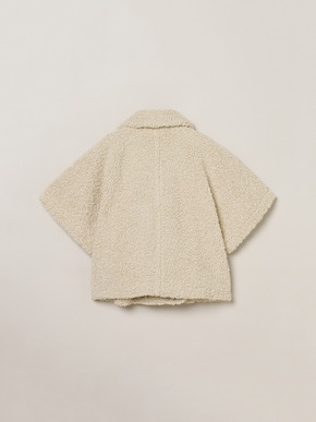 【Zoe】Poodle boa pea coat vest 詳細画像