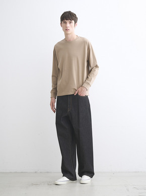 Men's Pima tight gauge long sleeve crew 詳細画像