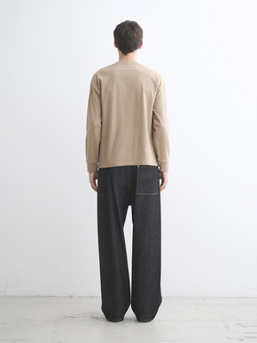 Men's Pima tight gauge long sleeve crew 詳細画像