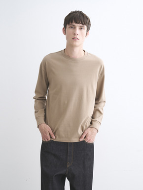 Men's Pima tight gauge long sleeve crew 詳細画像