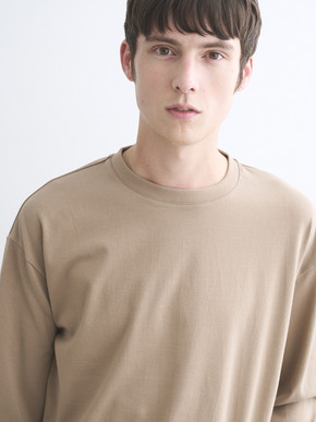 Men's Pima tight gauge long sleeve crew 詳細画像