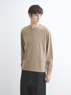 Men's Pima tight gauge long sleeve crew 詳細画像