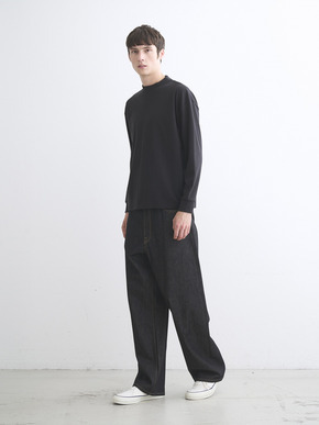 Men's Pima tight gauge long sleeve mock 詳細画像