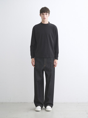 Men's Pima tight gauge long sleeve mock 詳細画像