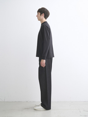 Men's Pima tight gauge long sleeve mock 詳細画像