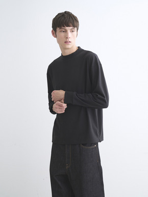 Men's Pima tight gauge long sleeve mock 詳細画像