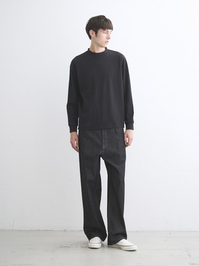 Men's Pima tight gauge long sleeve mock 詳細画像