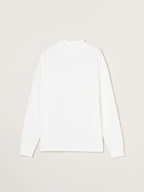 Men's Pima tight gauge long sleeve mock