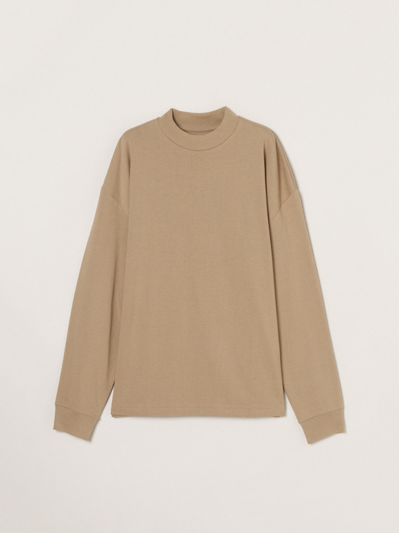 Men's Pima tight gauge long sleeve mock
