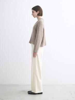 Puffy wool v-neck tops 詳細画像